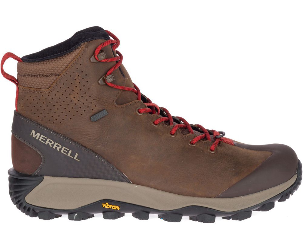 Merrell Hiking Boots Brown - Thermo Glacier Mid Waterproof - Mens 12AKQJRPG